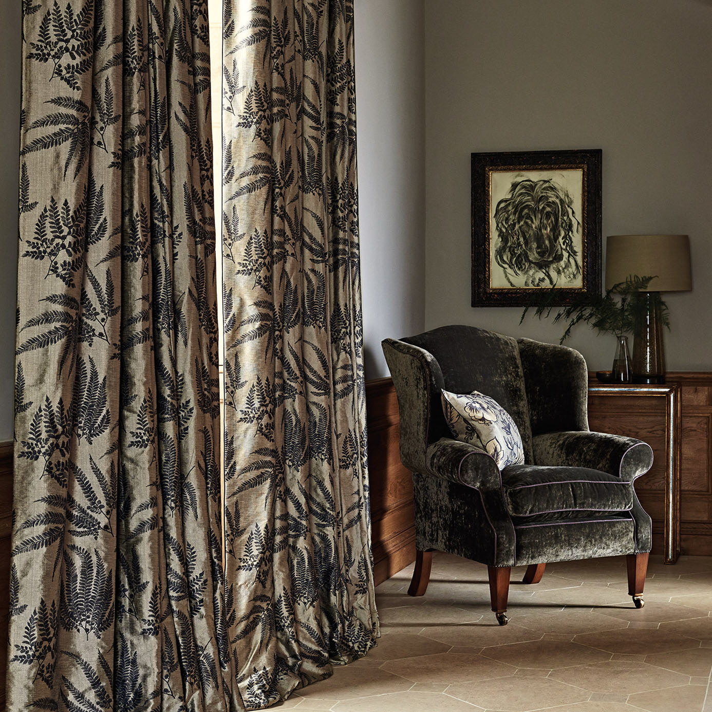 Kernow Charcoal Fabric by ZOF